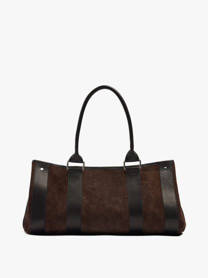 Leather Shopper Bag With M Straps