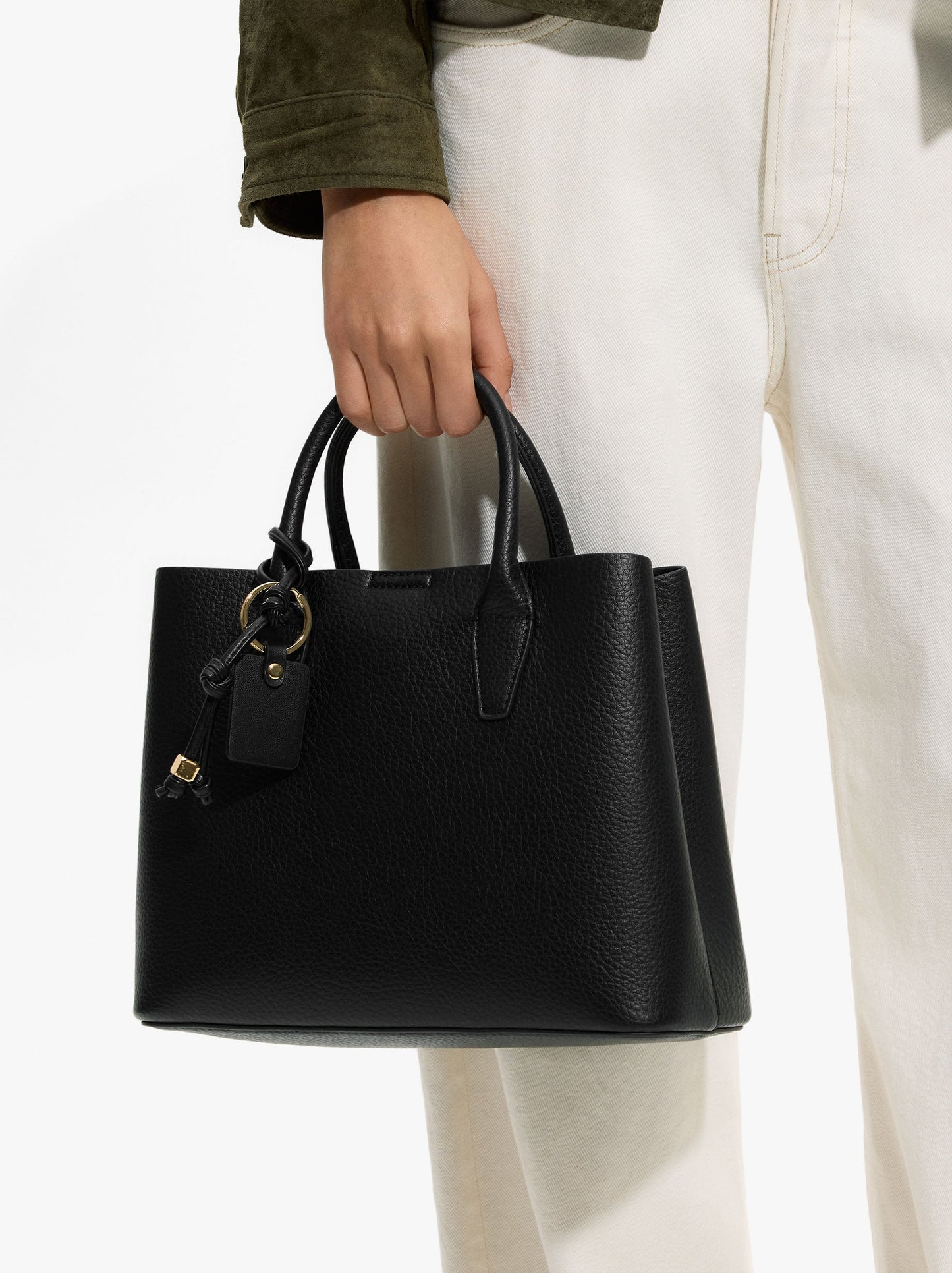 Tote Bag With Texture And Hanging