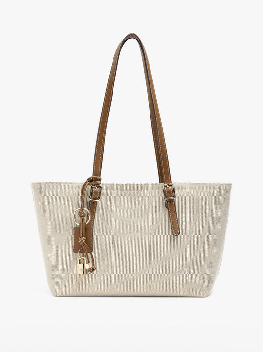 Shopper Canvas Bag With Removable Pouch