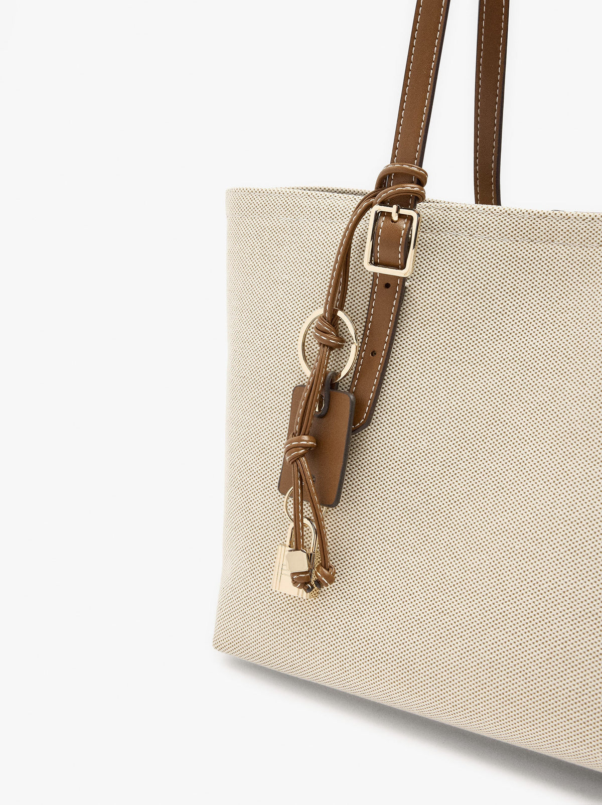 Shopper Canvas Bag With Removable Pouch