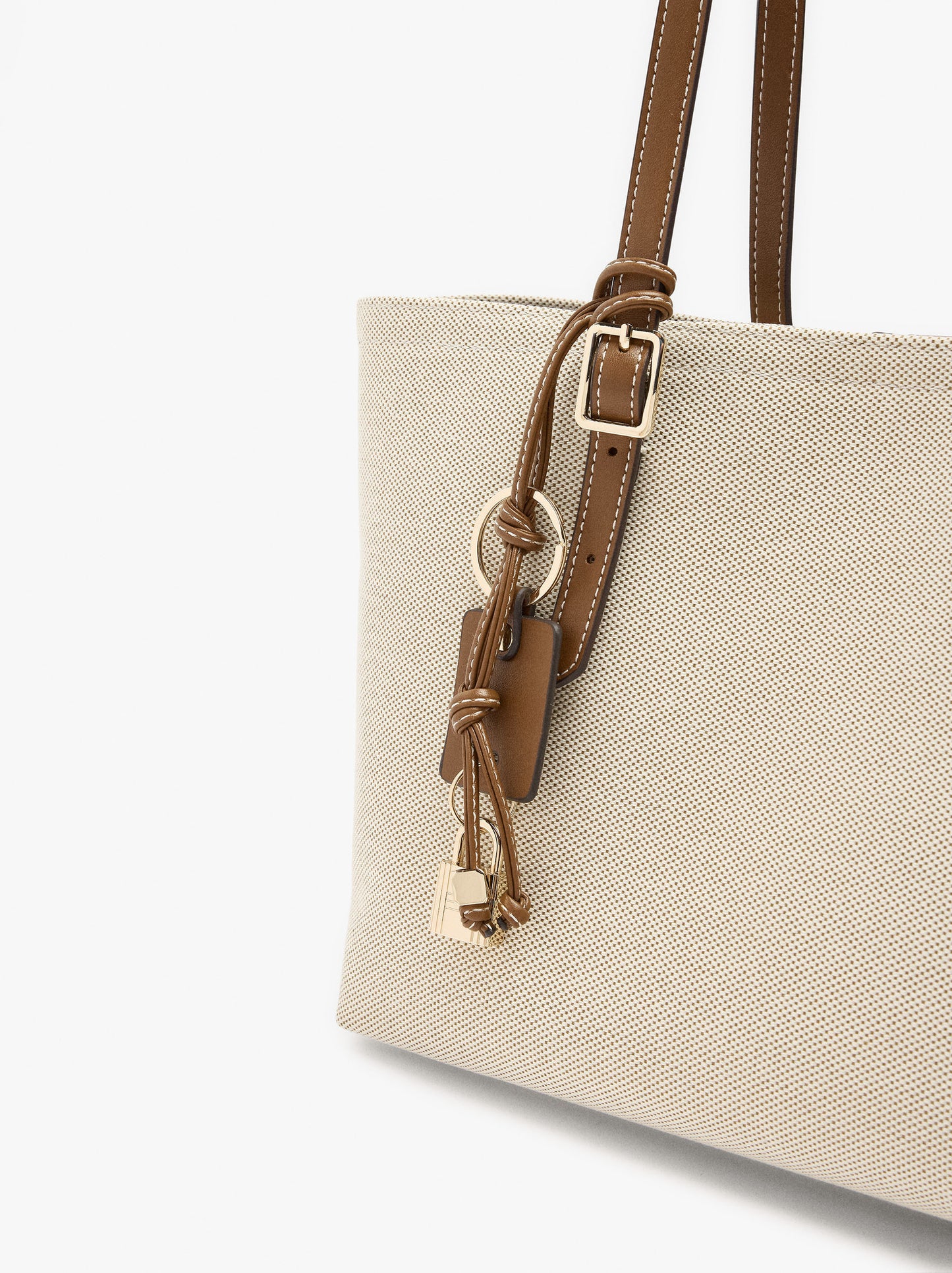 Shopper Canvas Bag With Removable Pouch