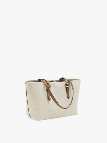 Shopper Canvas Bag With Removable Pouch