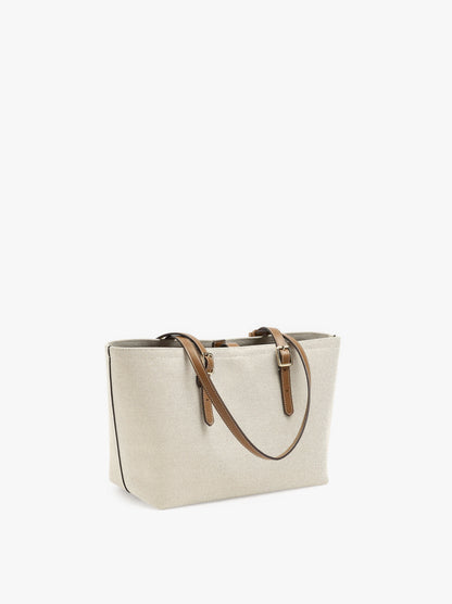 Shopper Canvas Bag With Removable Pouch
