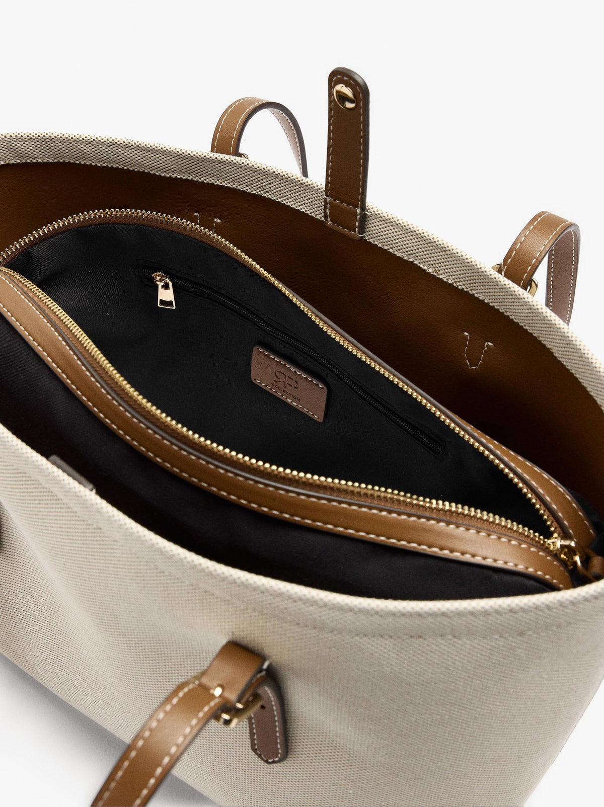 Shopper Canvas Bag With Removable Pouch