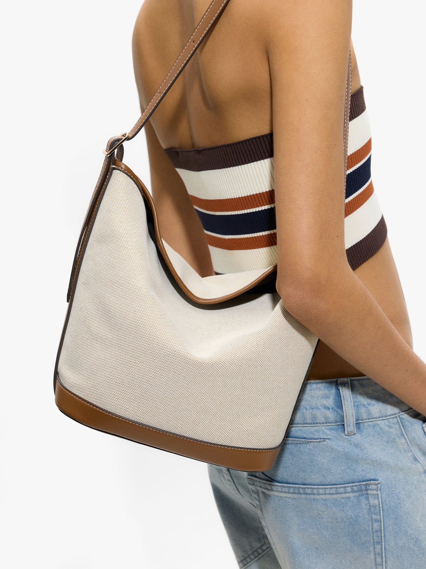Canvas Bucket Bag