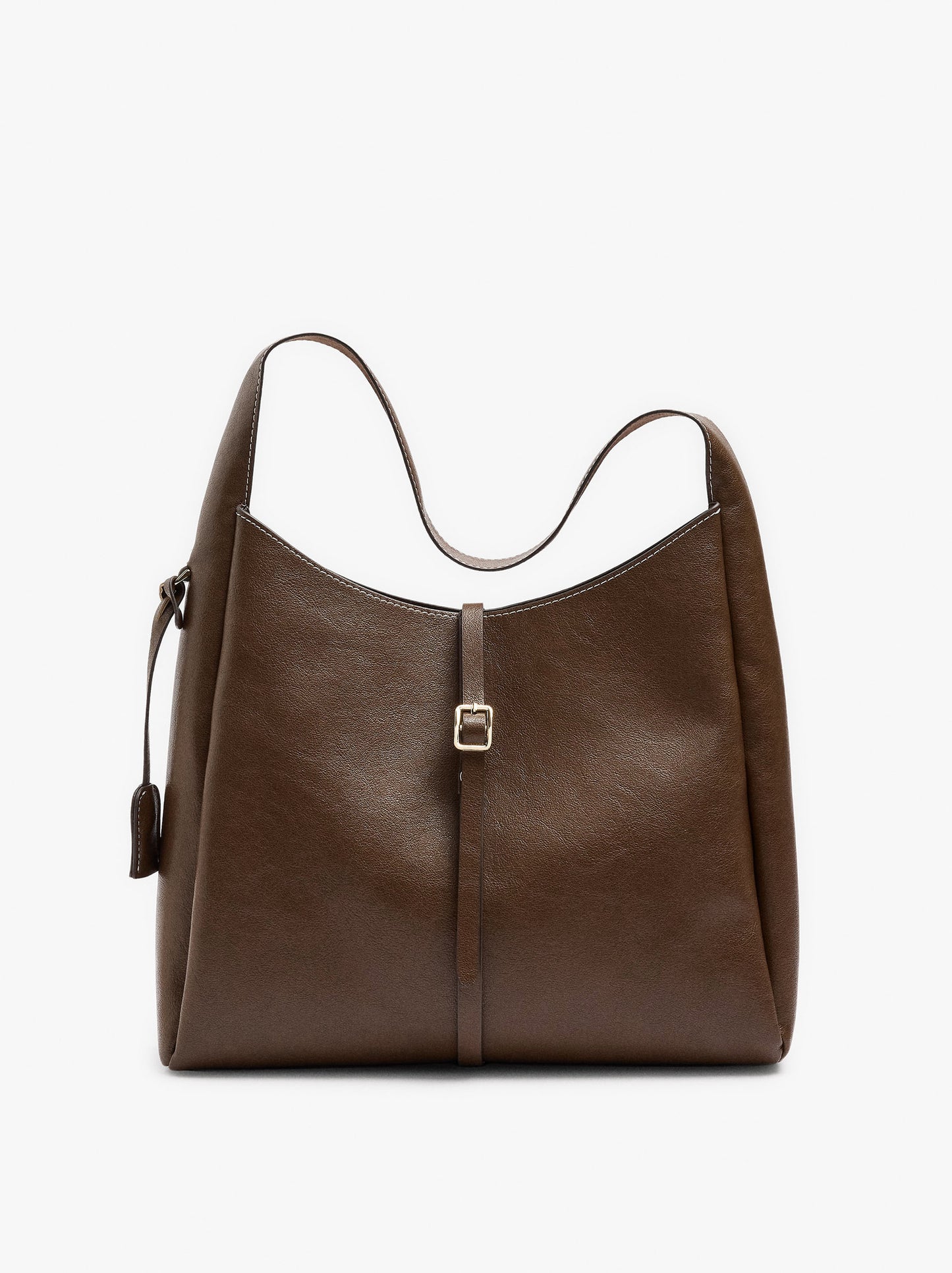 Shoulder Bag With Strap And Buckle