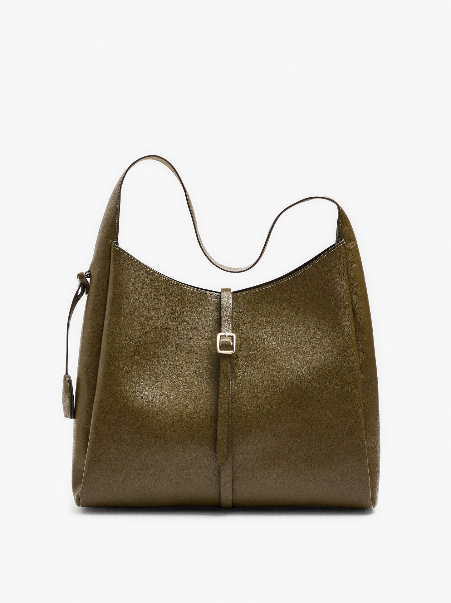 Shoulder Bag With Strap And Buckle