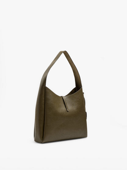 Shoulder Bag With Strap And Buckle