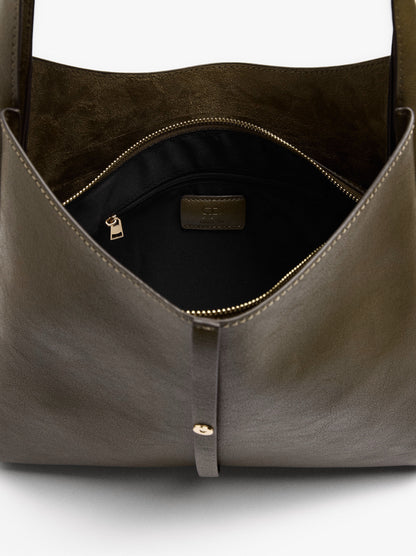 Shoulder Bag With Strap And Buckle