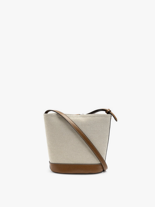 Canvas Bucket Bag With Removable Pouch