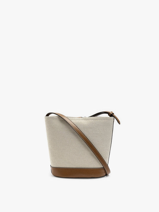 Canvas Bucket Bag With Removable Pouch