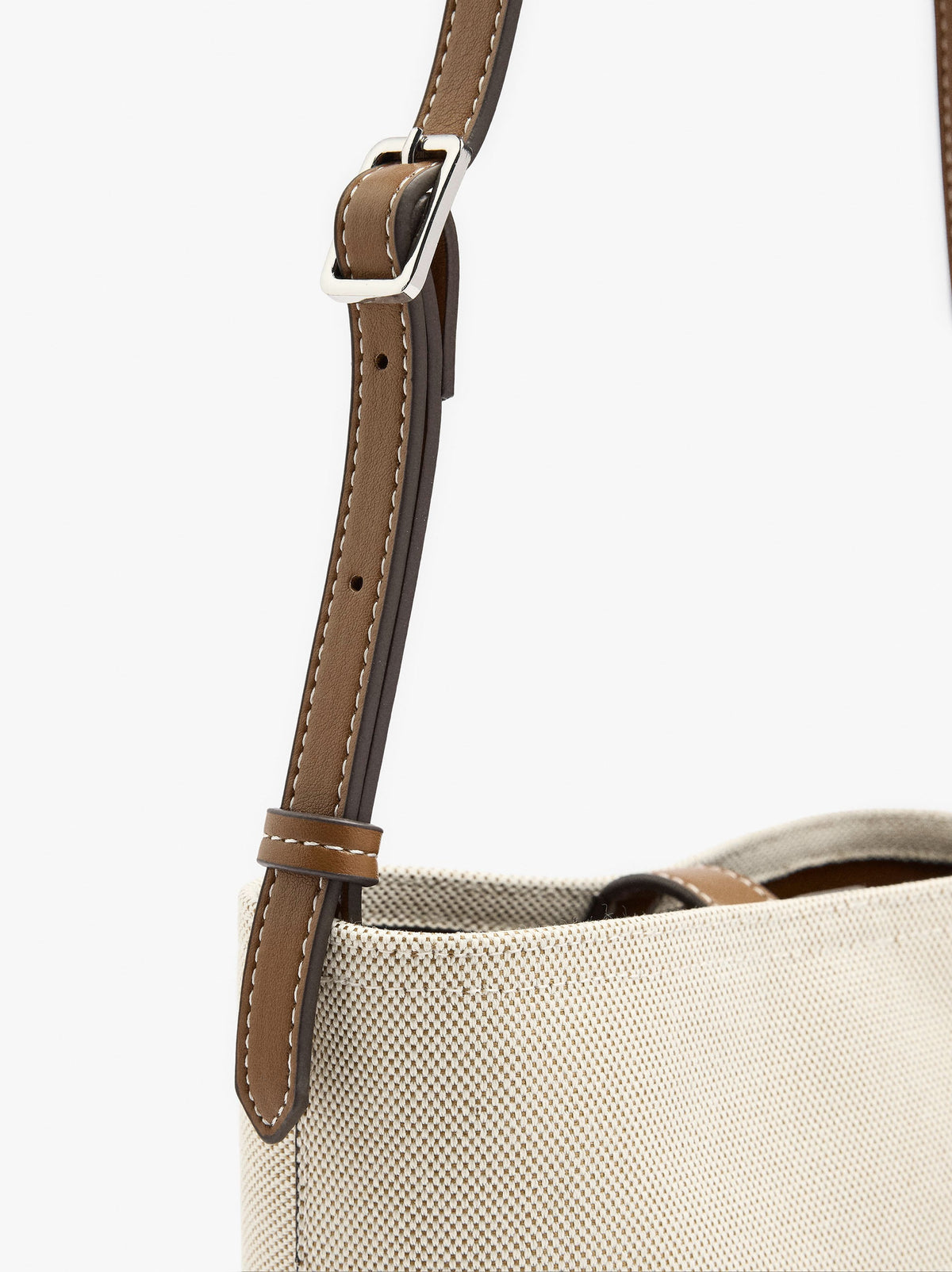 Canvas Bucket Bag With Removable Pouch