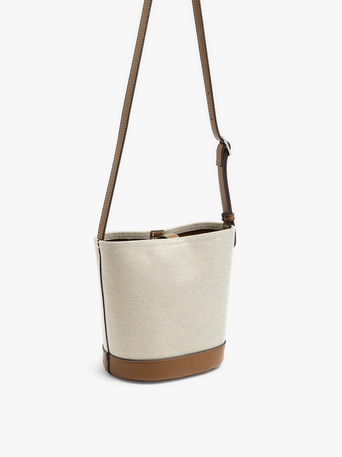 Canvas Bucket Bag With Removable Pouch