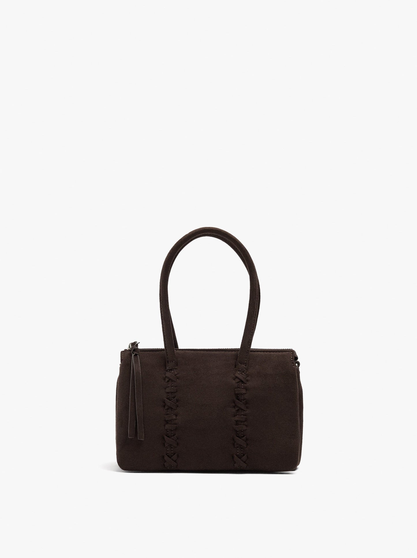 Handbag With Braided Detail And Crossbody Bag