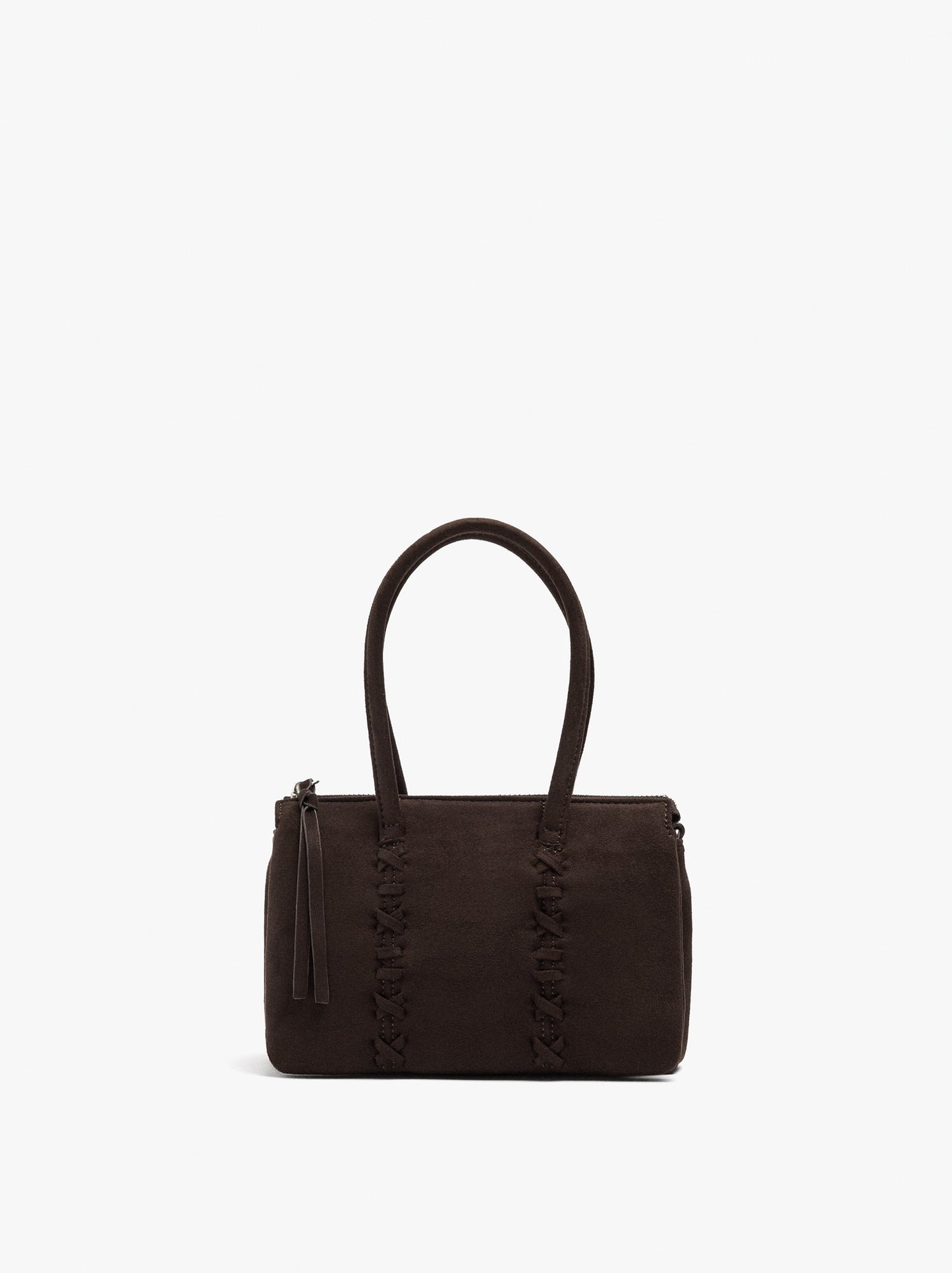 Handbag With Braided Detail And Crossbody Bag