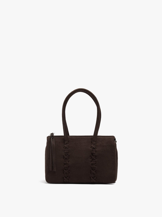 Handbag With Braided Detail And Crossbody Bag