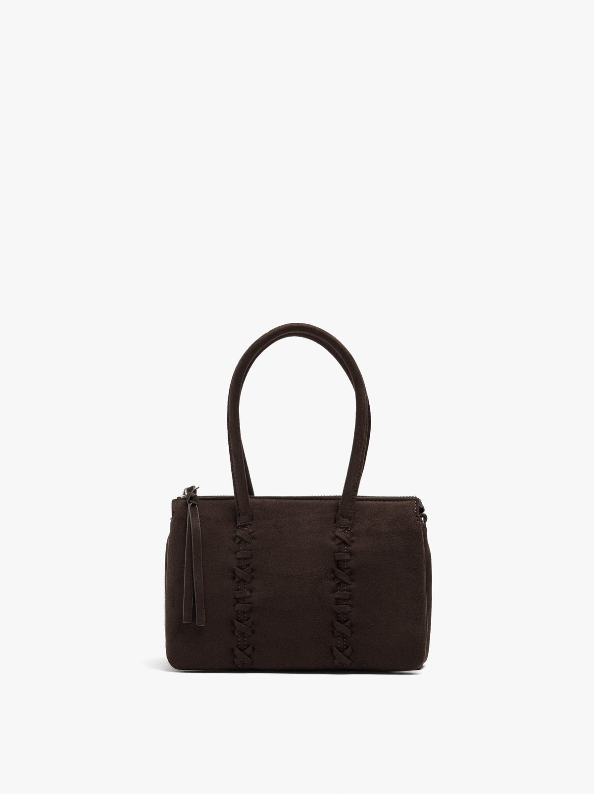 Handbag With Braided Detail And Crossbody Bag