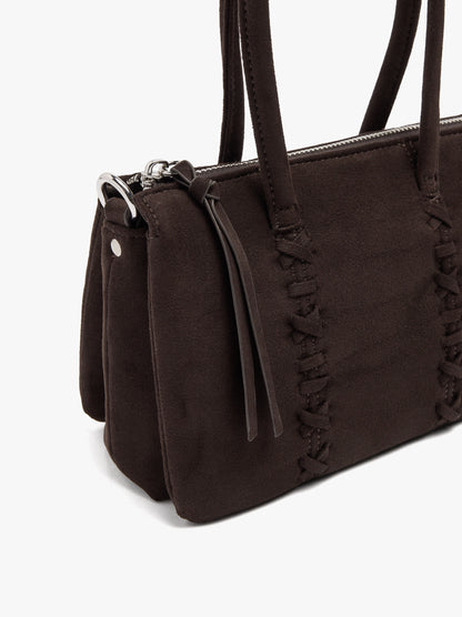 Handbag With Braided Detail And Crossbody Bag