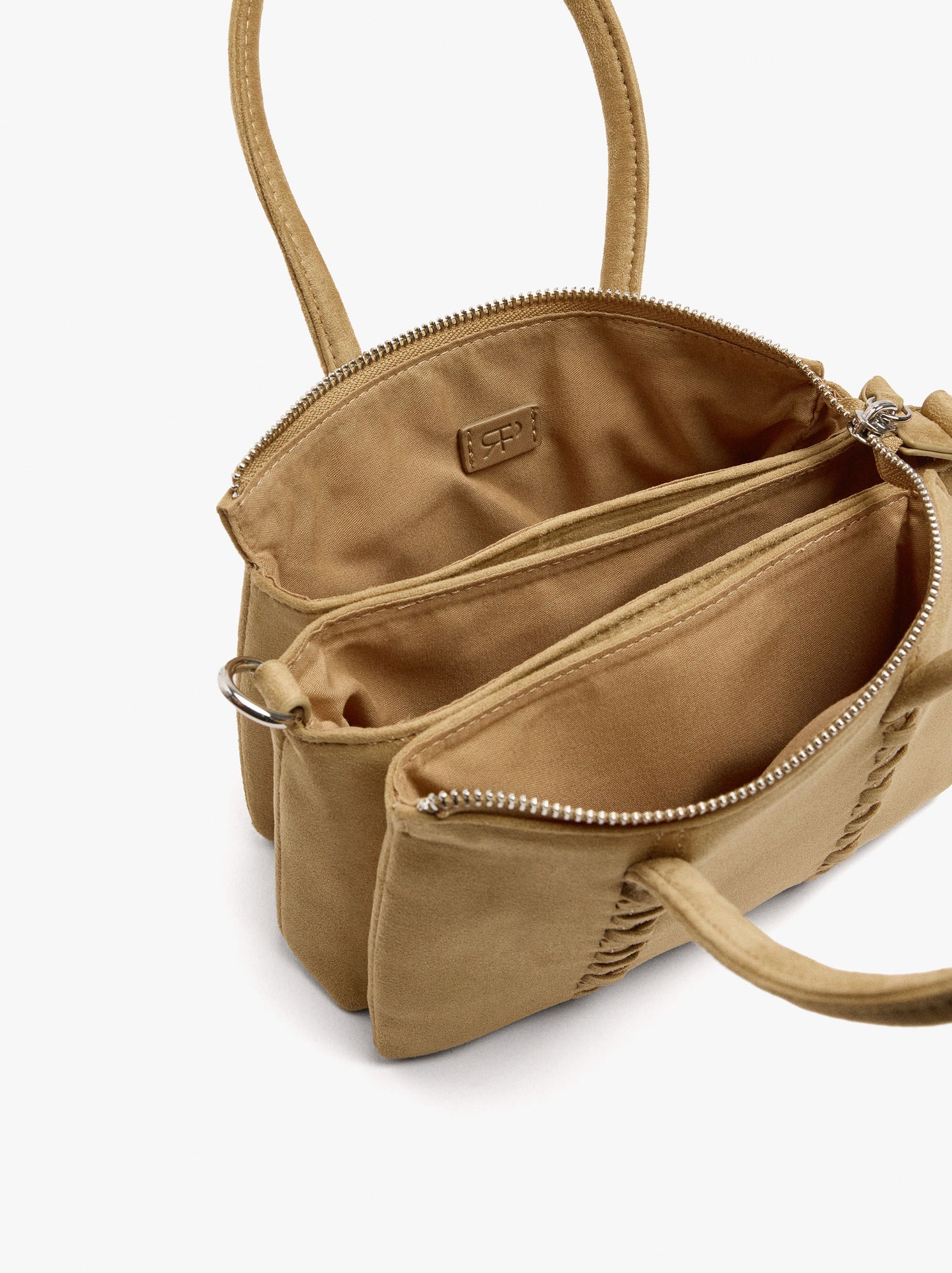 Handbag With Braided Detail And Crossbody Bag