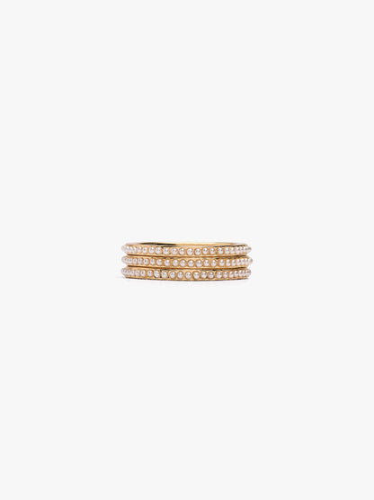 Set Of Rings With Pearls