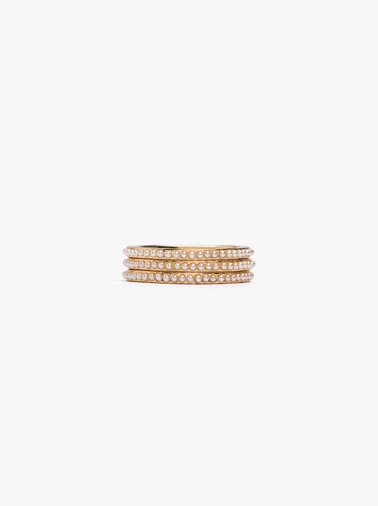 Set Of Rings With Pearls