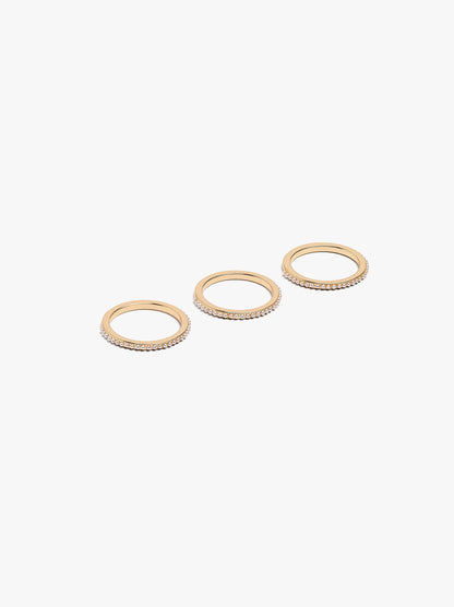 Set Of Rings With Pearls
