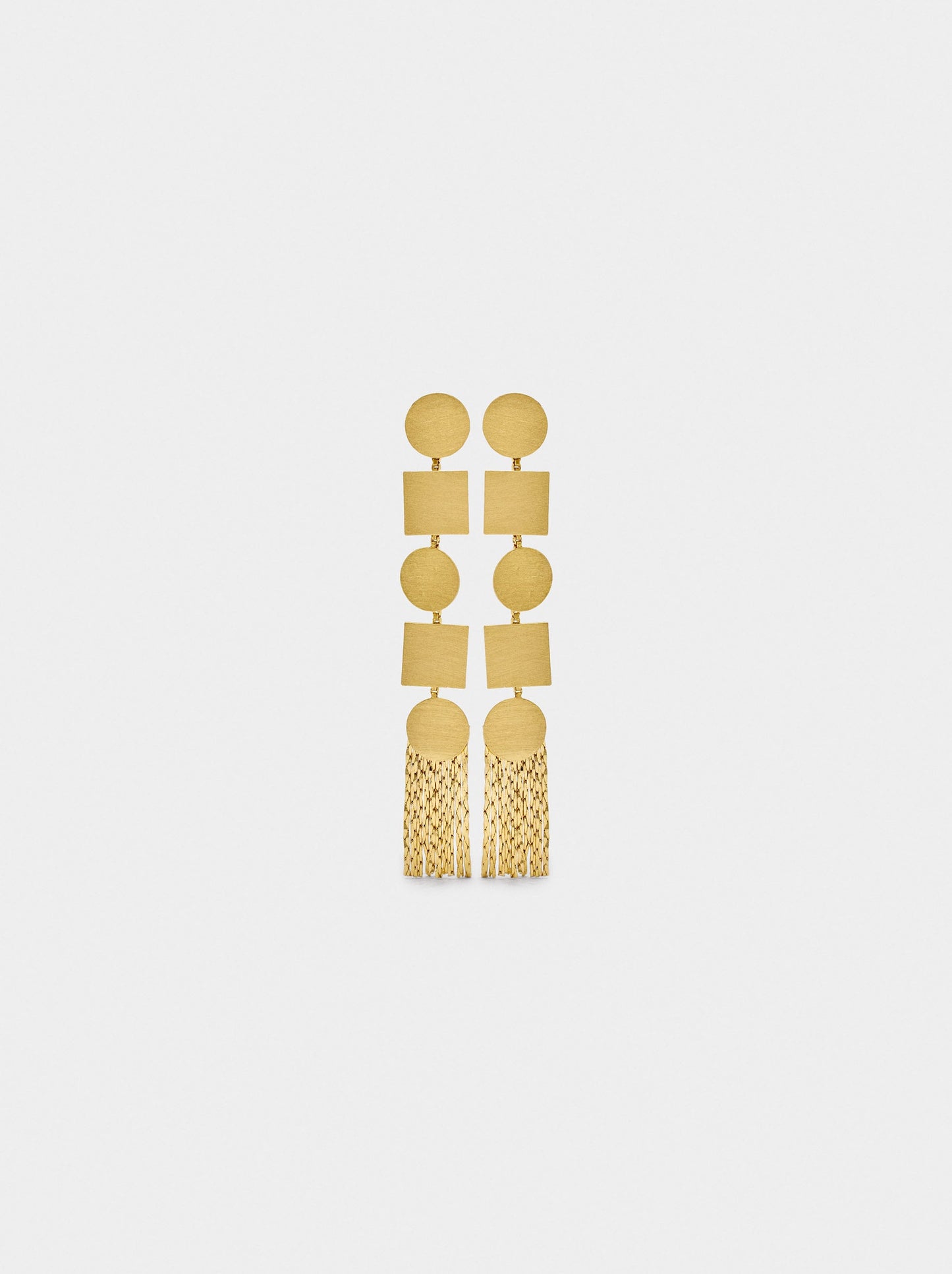 Long Geometric Earrings