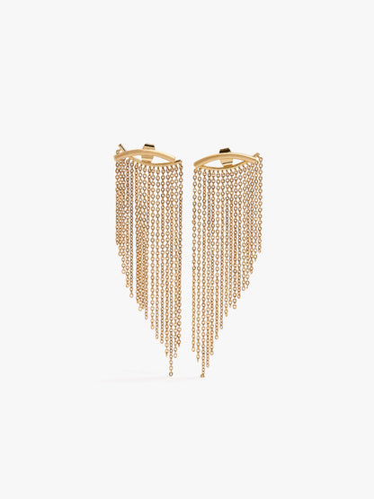 Earrings Ear Jacket With Cascade Effect