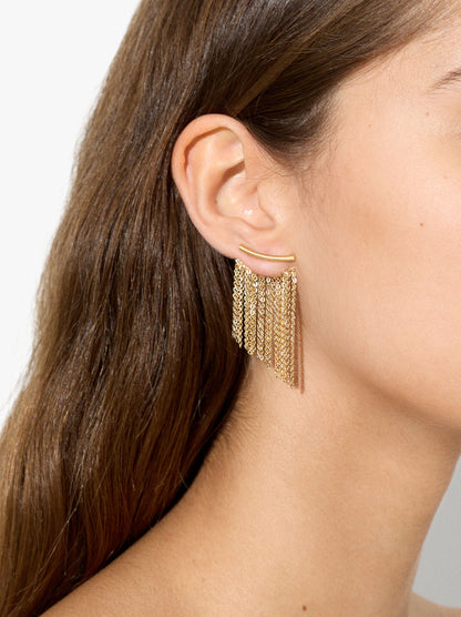 Ear Jacket Cascade Earrings