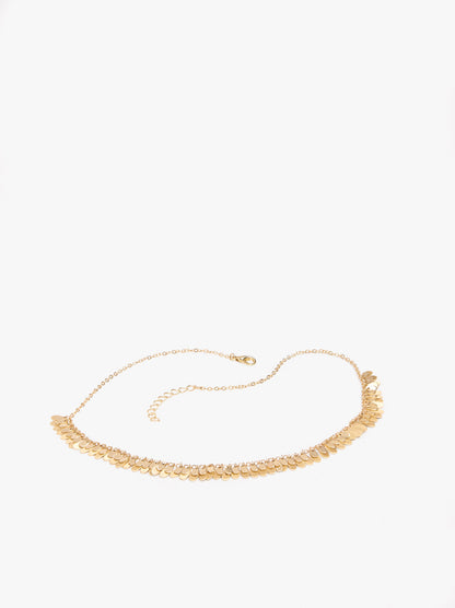 Short Necklace With Mini Petals
