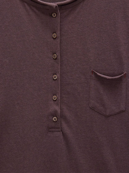 T-Shirt With Buttons And Pocket