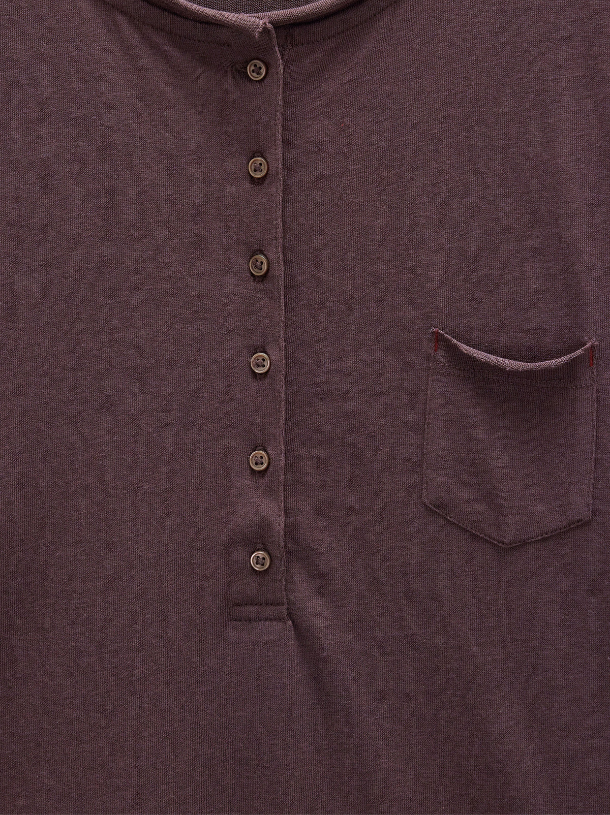 T-Shirt With Buttons And Pocket
