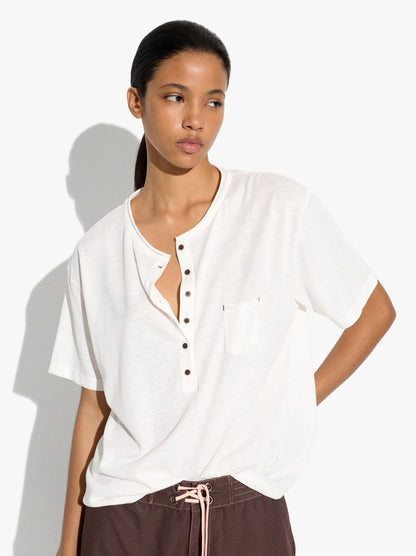 T-Shirt With Buttons And Pocket