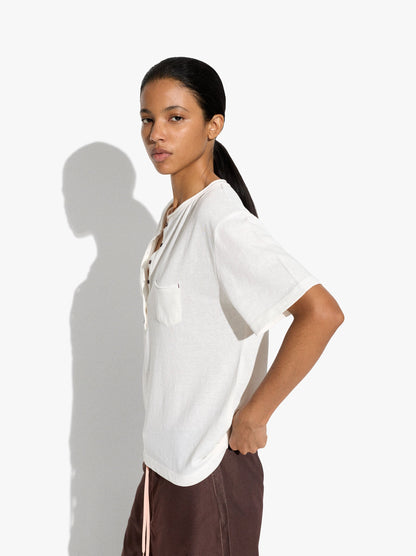 T-Shirt With Buttons And Pocket
