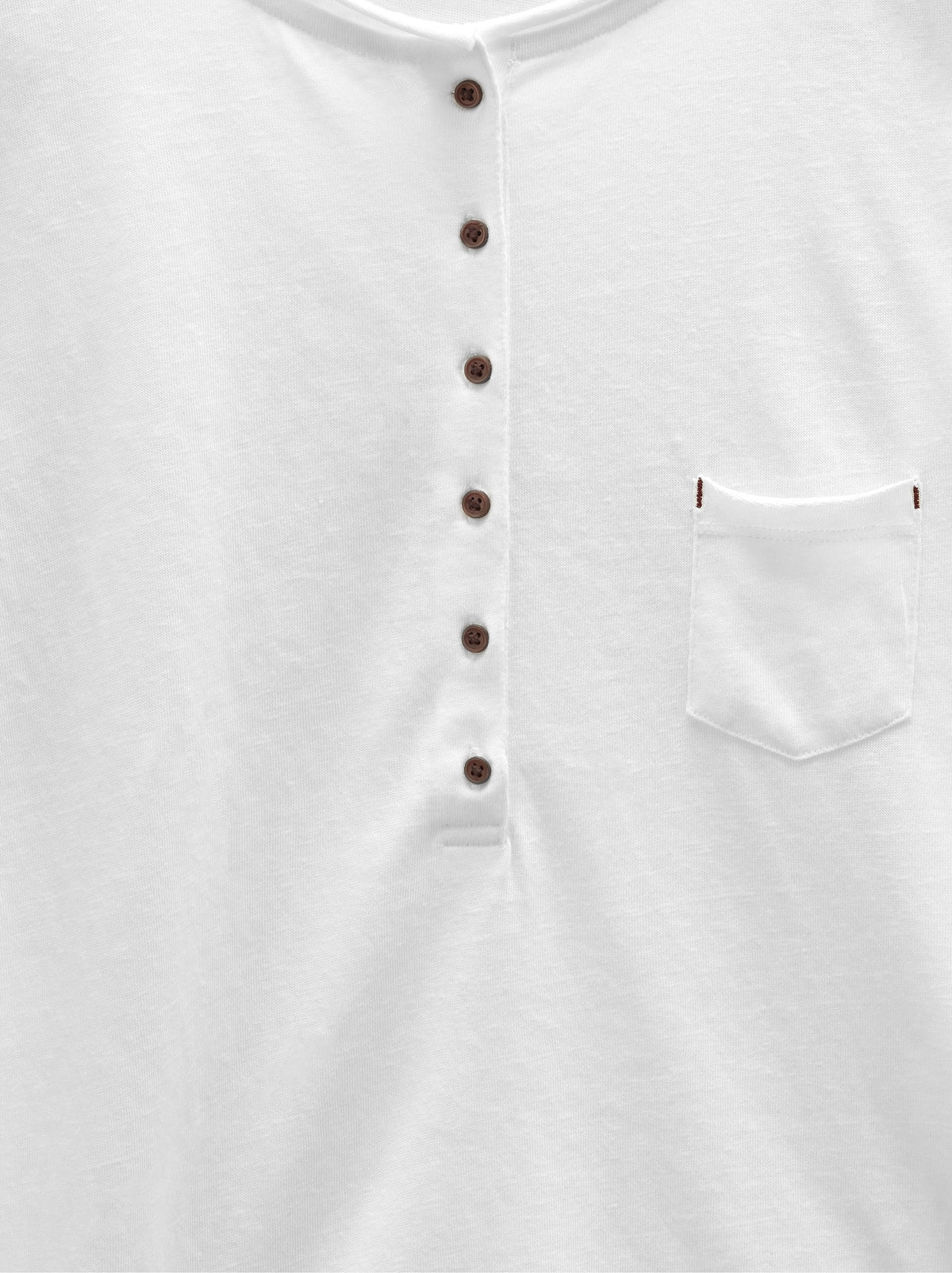 T-Shirt With Buttons And Pocket