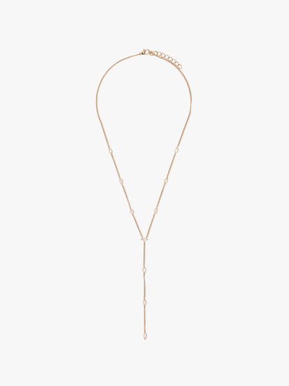 Long Necklace With Cubic Zirconia