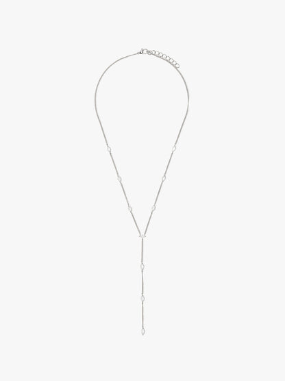 Long Necklace With Zirconia Stones