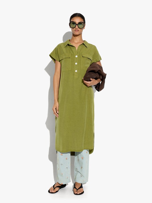 Shirt Dress 100% Lyocell