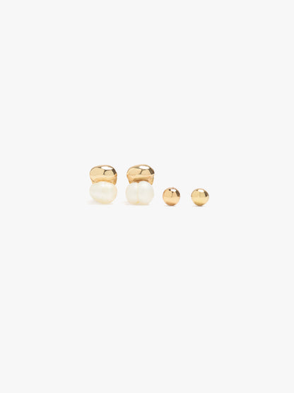 Set Of Earrings With Pearl