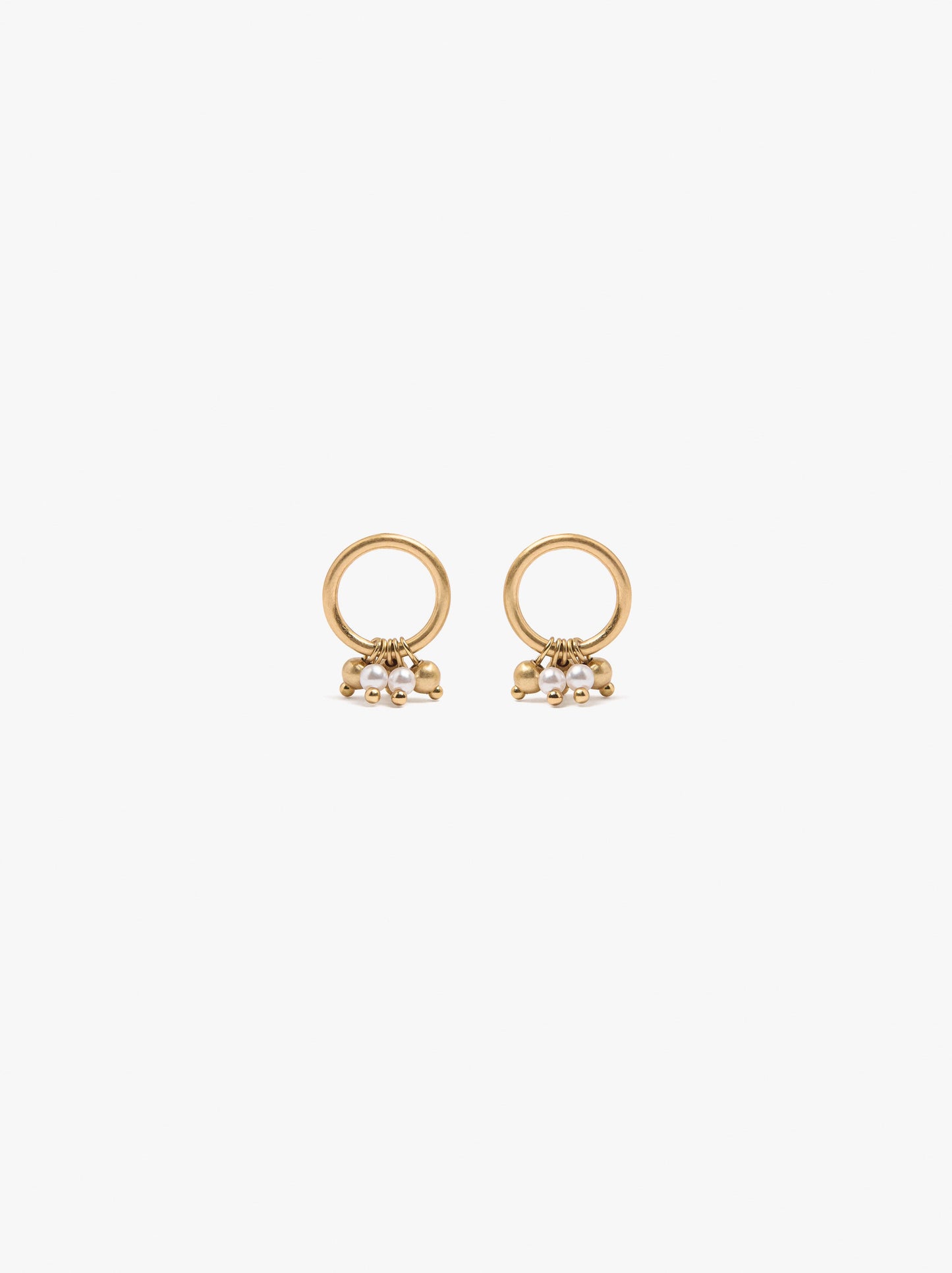 Earrings Hoop With Pearls