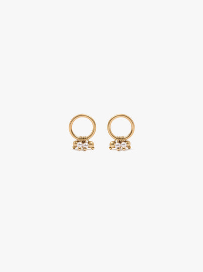 Earrings Hoop With Pearls