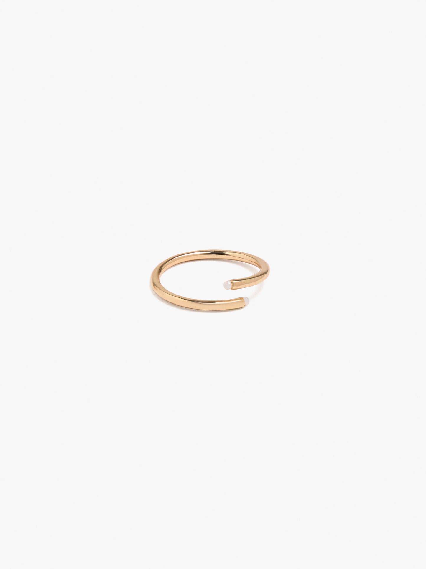 Open Ring With Pearls