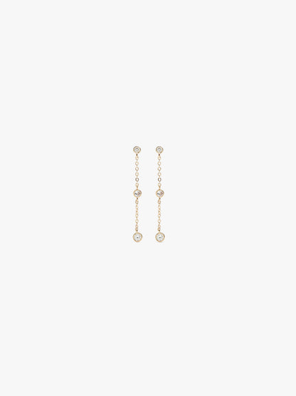 Long Earrings With Cubic Zirconia