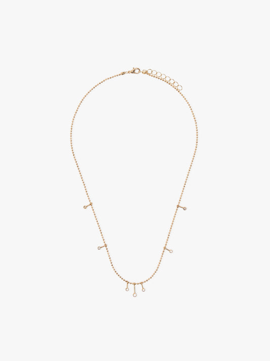 Short Necklace With Zirconia