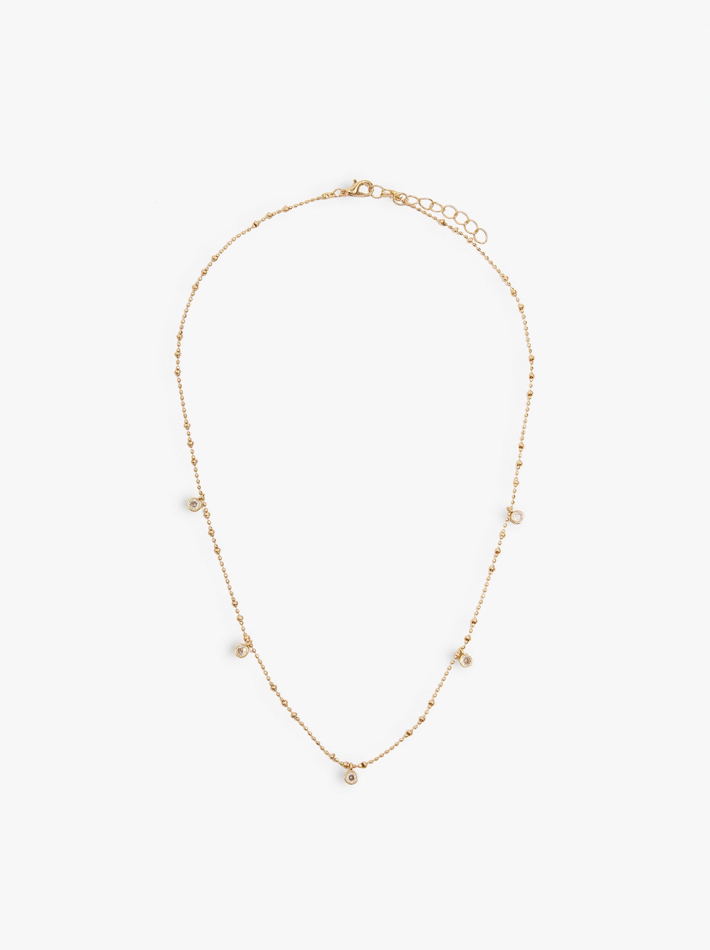 Short Necklace With Zirconia
