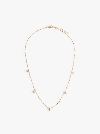 Short Necklace With Zirconia