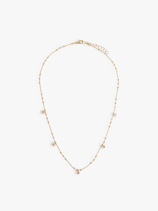 Short Necklace With Zirconia