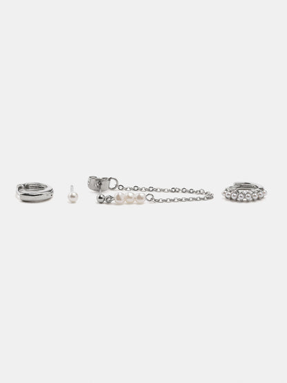 Set Of Pearl Earrings