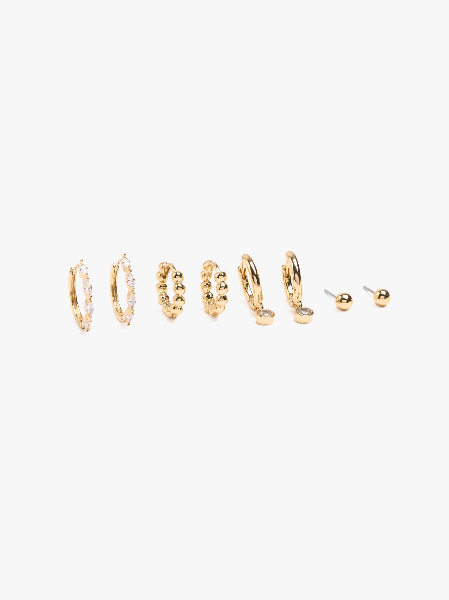Set Of Earrings With Cubic Zirconia