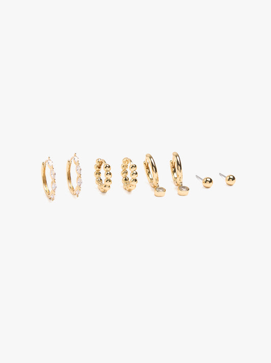 Set Of Earrings With Cubic Zirconia